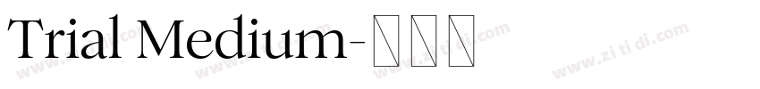 Trial Medium字体转换 Trial Medium字体转换